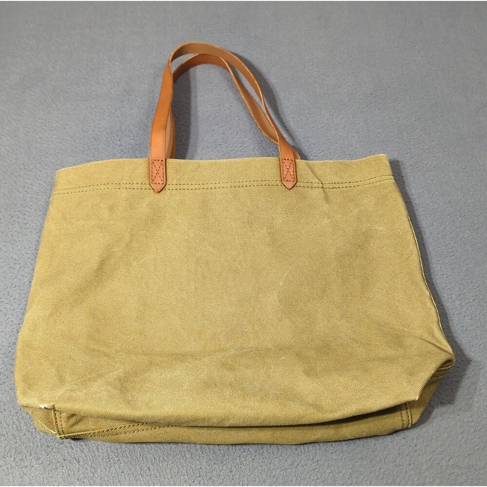 Madewell Women's Canvas Transport Tote Bag Distant Surplus Green